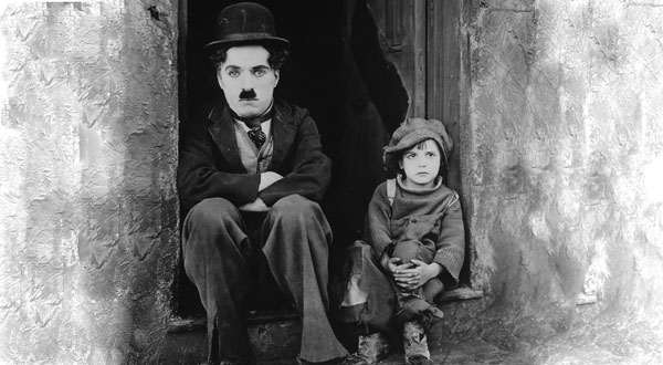 Mad Charlie Chaplin and mad boy