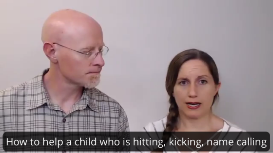 What to do when a child name calls, hits or kicks